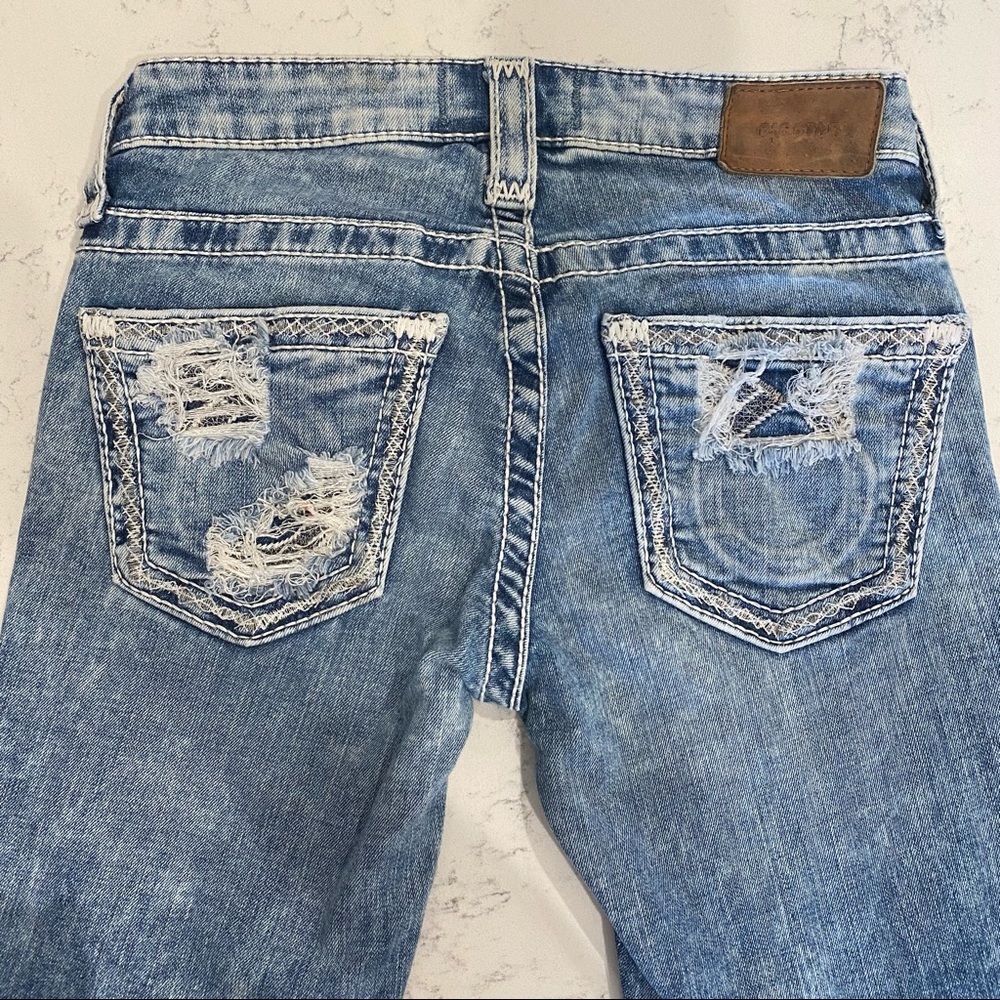 Big Star Distressed Skinny Jeans Jenae Size 24L